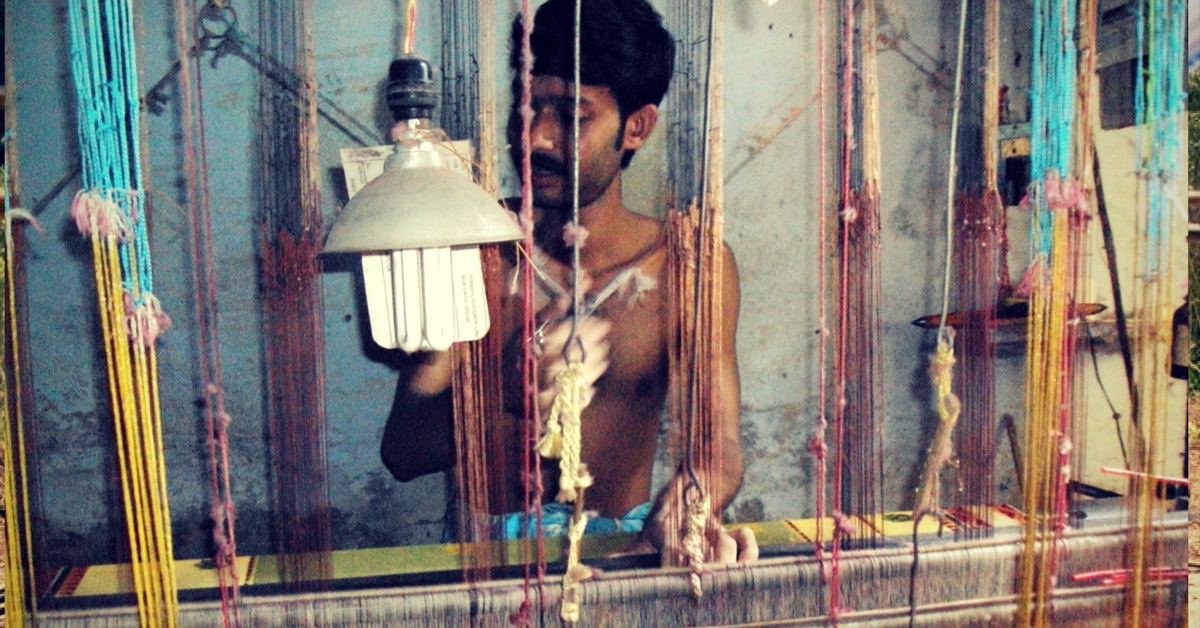 A Weaver in India. Picture Courtesy: Wikimedia Commons.