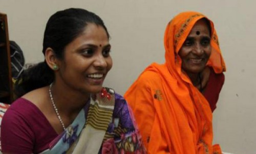 Bhanwari Devi (right) with her daughter Rameshwari, in Mangalore.
