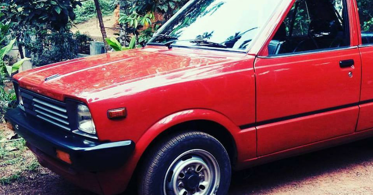 The first model Maruti 800 created a storm, in India. Image Courtesy: Facebook.
