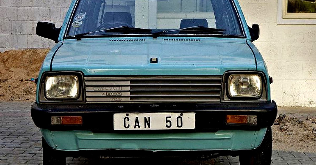 The iconic Maruti 800, a car India fell in love with. Image Courtesy:Facebook.
