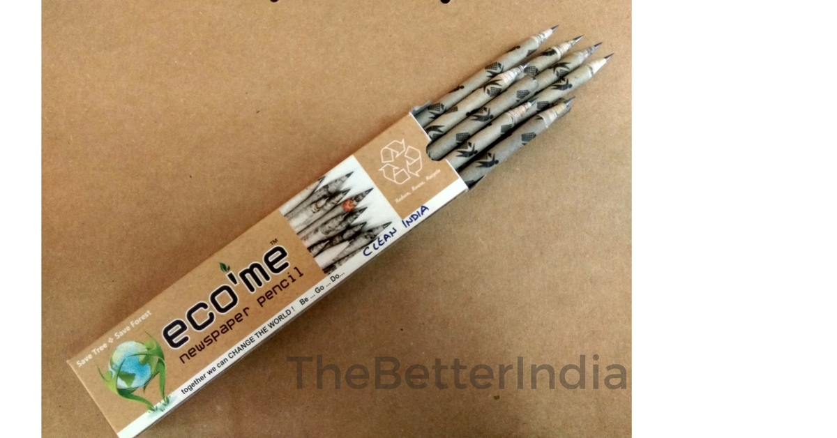 newspaper pencil recycle