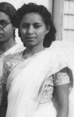Violet at IISc around 1945 (Photo: APC, IISc)