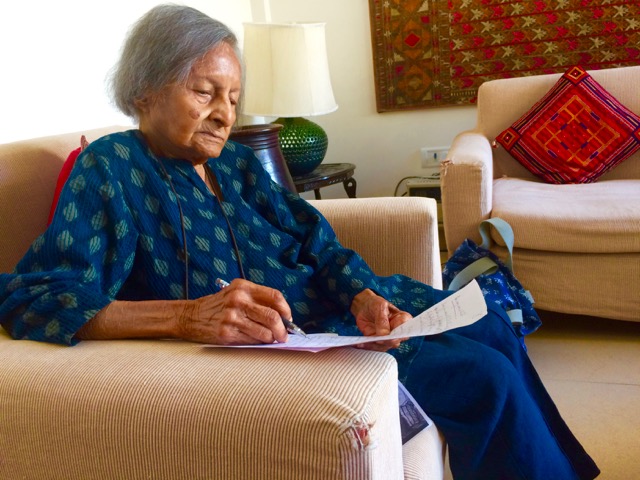Violet, who loves the practical aspect of science, studied biochemistry, an up-and-coming field in India in the 1930s and 1940s when she was at IISc. (Photo: Deepika S)