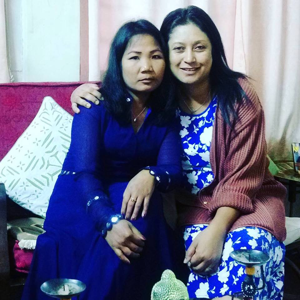 Ella Sangma with Hasina Kharbhih.