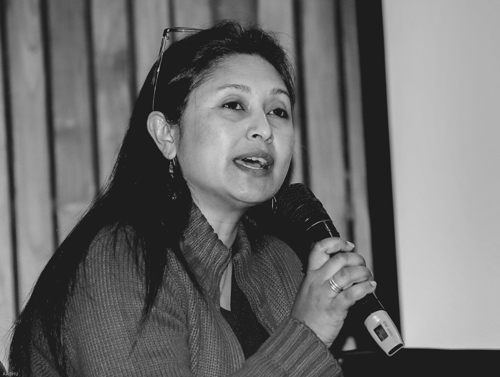 Hasina Kharbhih, the winner of the 2012 CNN-IBN India Positive Award. It recognisesthose Indians who spread the spirit of goodness, and bring about positive change around them.