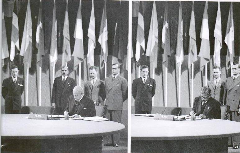 India signed the United Nations Charter as a Founding Member, even before Independence, on June 26, 1945, in San Francisco. India was then represented by A Ramaswami Mudaliar and VT Krishnamachari. (Source: Facebook)