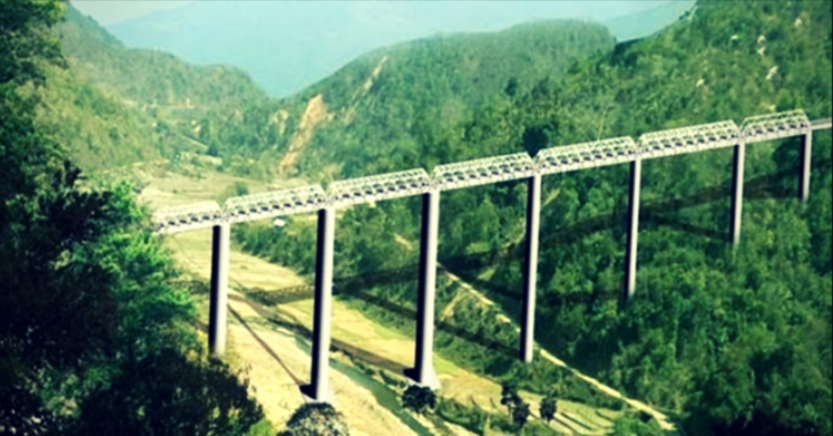 45 tunnels & Twice the height of Qutub Minar_ Manipur To Have World's Tallest Railway Bridge!