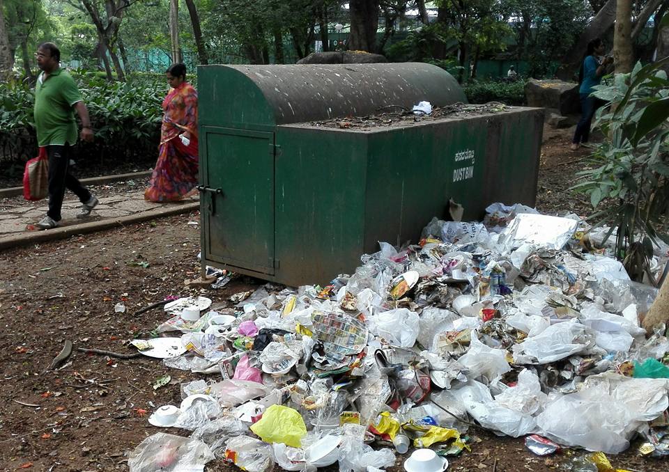 Plastic waste is still a very serious problem in Bengaluru.