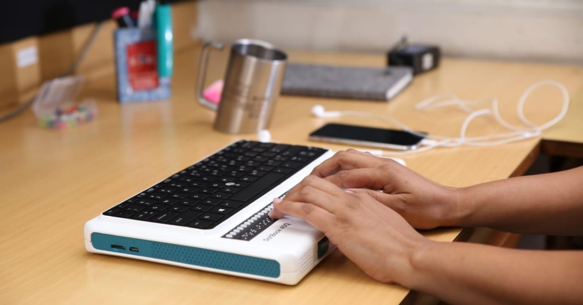 IIT delhi innovation braille laptop dotbook india