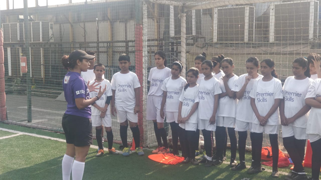 Tanaz, a Premier Skills Level One Coach Educator inspiring other girls to take up the sport.