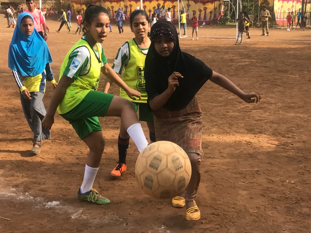 At the coaching camp: All you need is your two feet to play the game of football.
