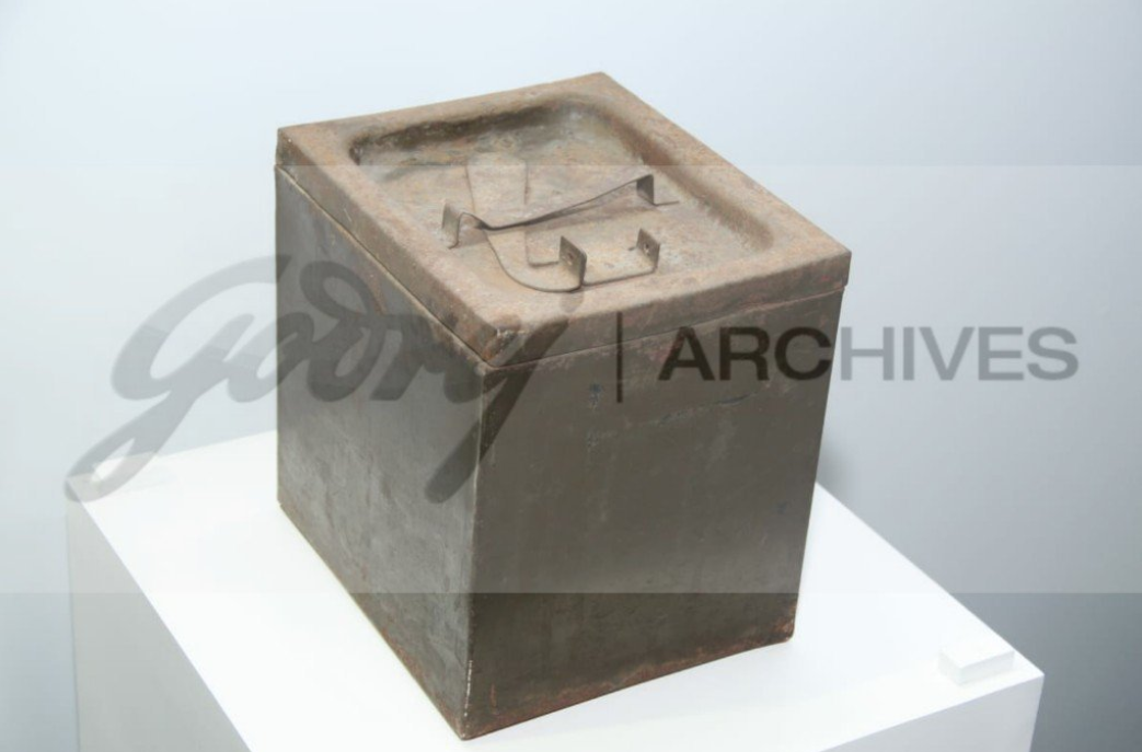 The Godrej Ballot box which secured the citizen's vote in India's first general elections in 1952. (Source: Godrej Archives)
