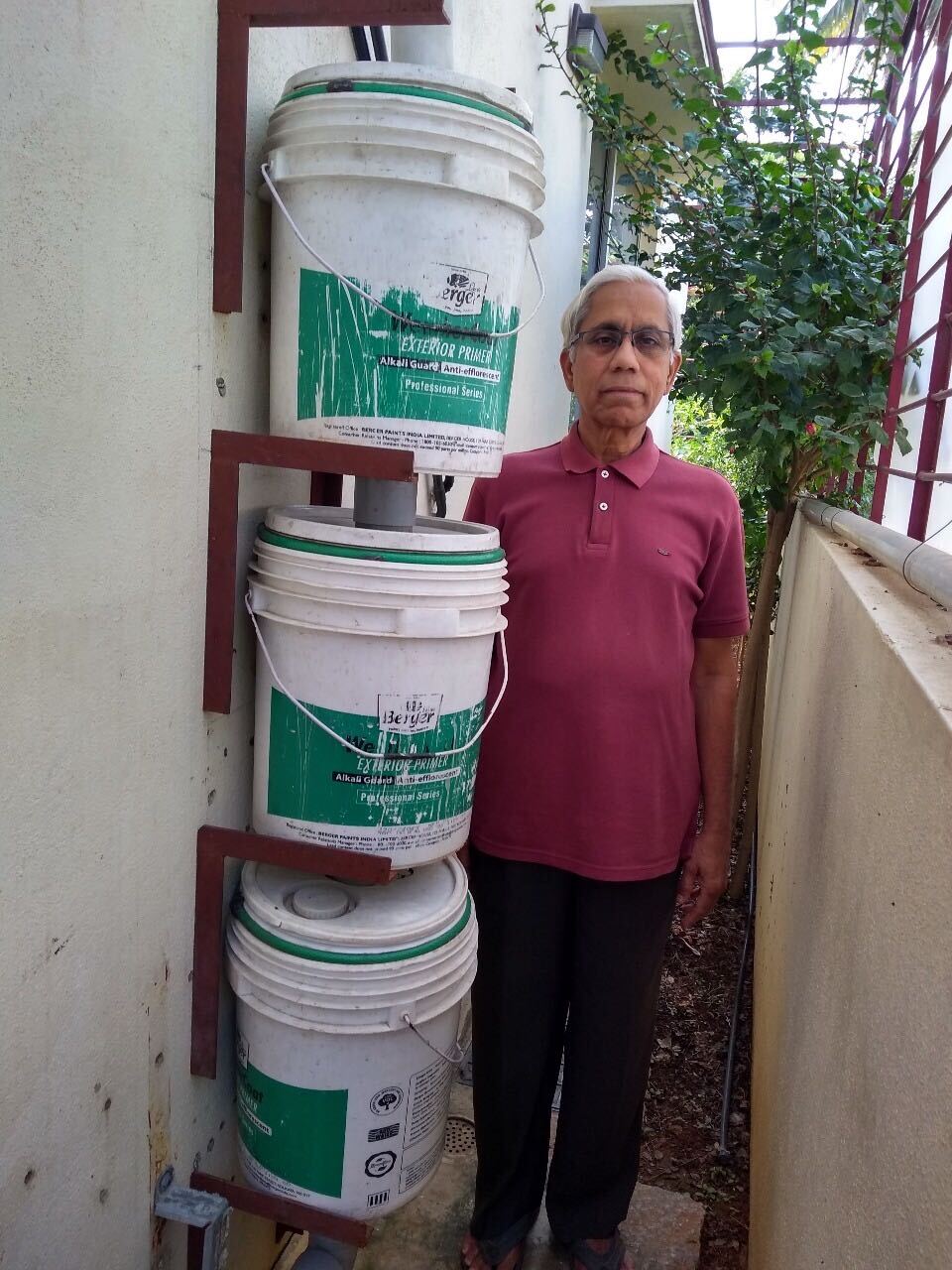 Low-cost rainwater harvesting system